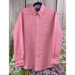 Chaps ClassicFit Gingham-Checked Button Down Shirt